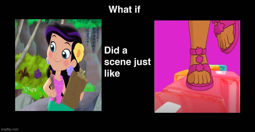 What if Marina Plays Hopscotch Like Dora? | image tagged in did a scene just like meme,crossover,disney junior,dora the explorer | made w/ Imgflip meme maker