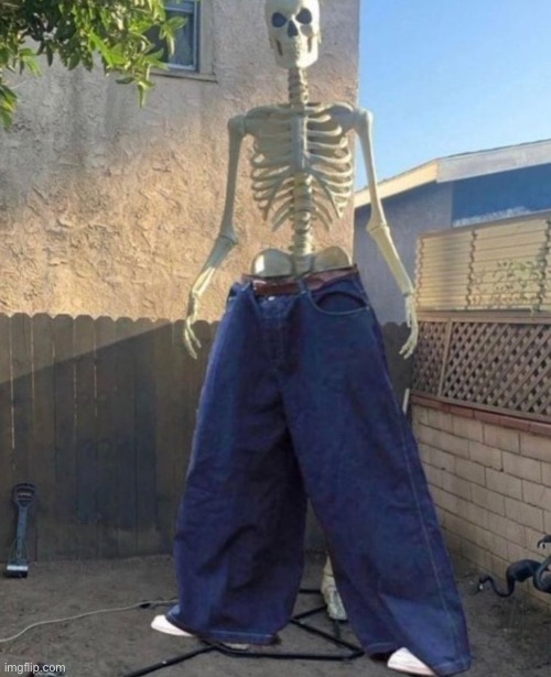 jean | image tagged in badass skeleton | made w/ Imgflip meme maker