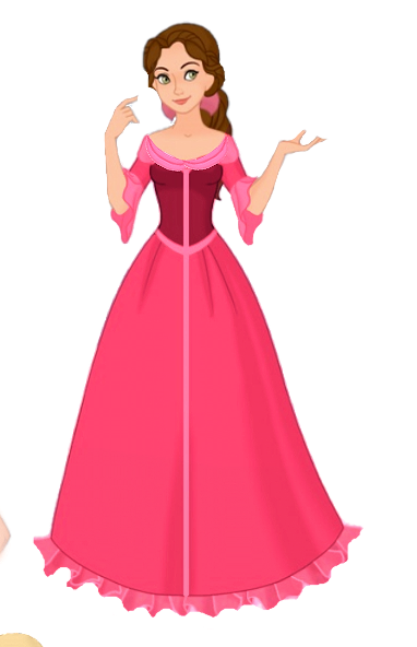 Belle in her Pink Dress Blank Meme Template