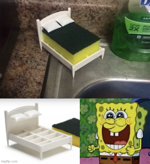 Spongebed Squarerack | image tagged in spongebob squarepants,happy,cleaning | made w/ Imgflip meme maker