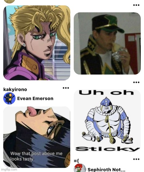 I think I’m cooked. This is an average screenshot of me scrolling Pinterest | image tagged in jojo's bizarre adventure | made w/ Imgflip meme maker