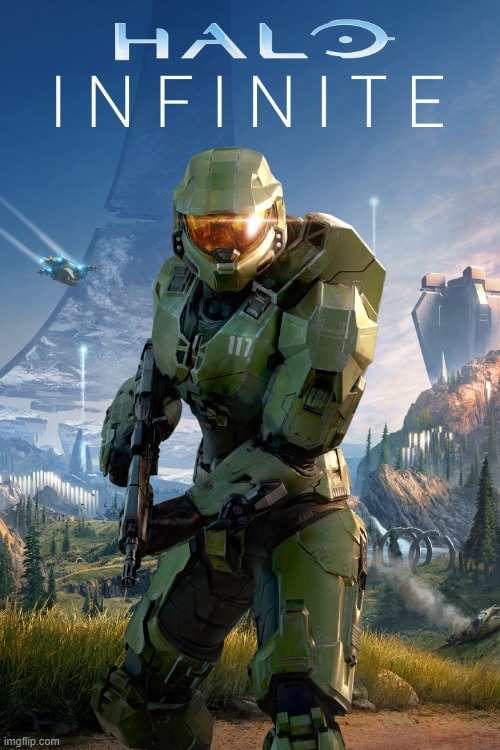 Halo infinite cover | image tagged in halo infinite cover | made w/ Imgflip meme maker