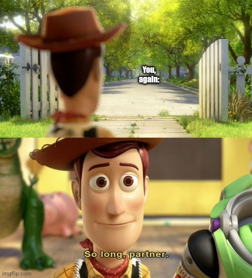 So long partner | You, again: | image tagged in so long partner | made w/ Imgflip meme maker