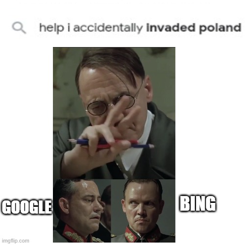 GOOGLE BING | made w/ Imgflip meme maker