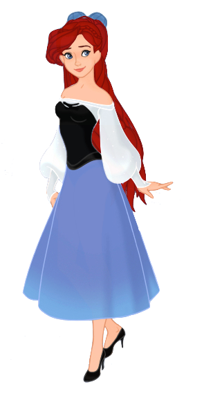 Ariel in her Blue Dress Blank Meme Template