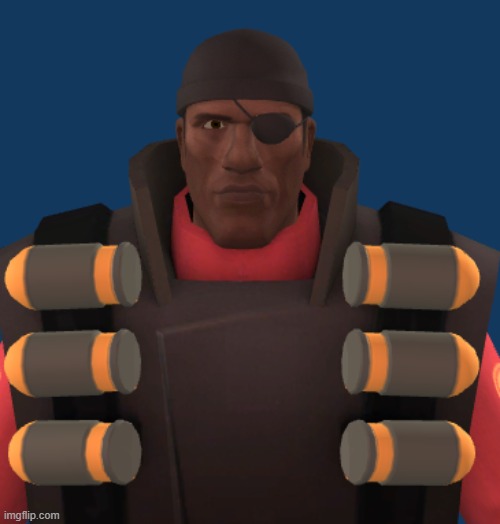 cursed image | image tagged in shaved demoman | made w/ Imgflip meme maker