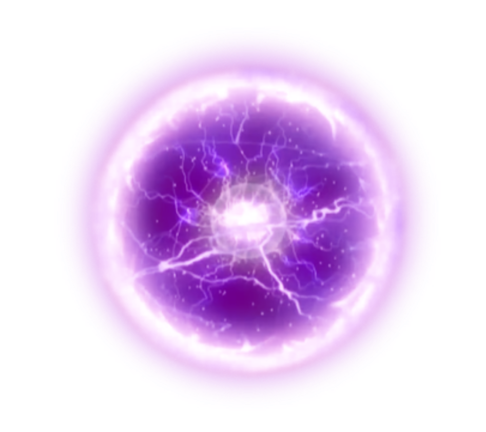 Purple Energy Ball Blank Meme Template