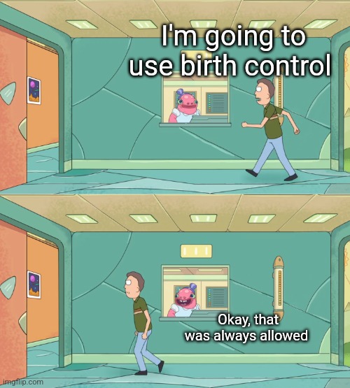 Okay then, that was always allowed | I'm going to use birth control; Okay, that was always allowed | image tagged in okay then that was always allowed | made w/ Imgflip meme maker