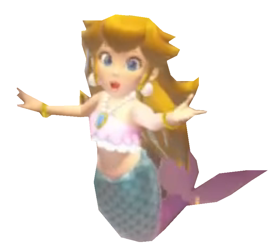 mermaid peach singing Blank Meme Template