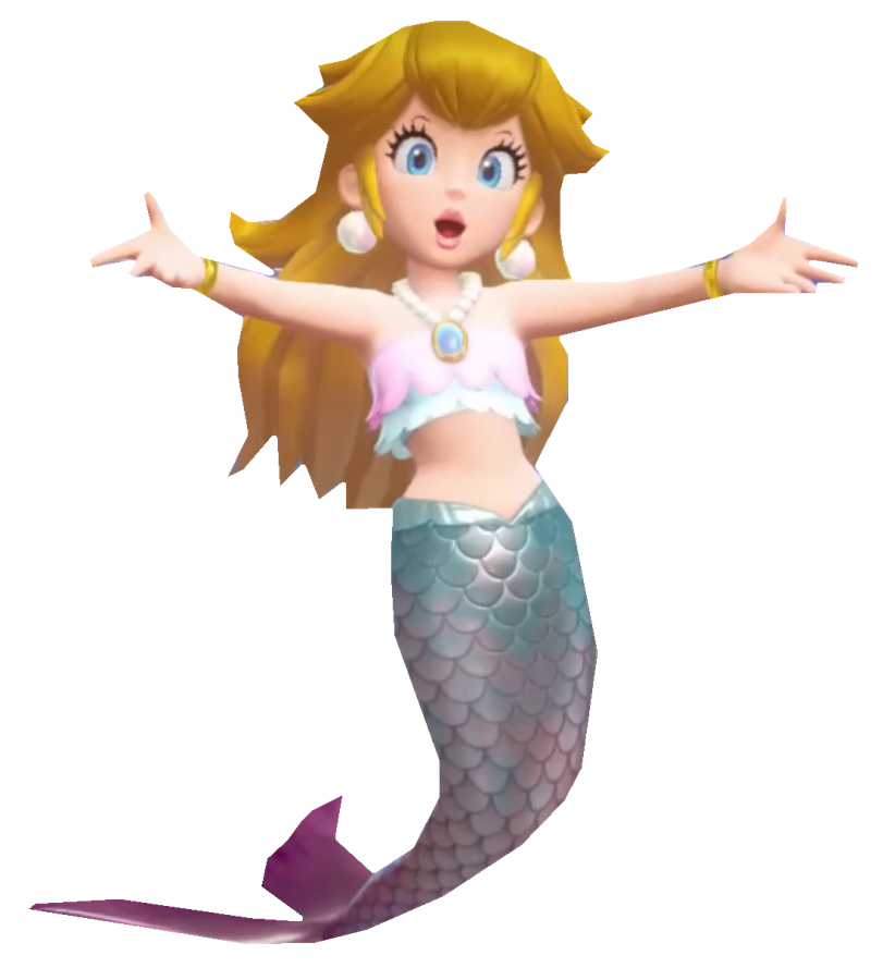 mermaid peach singing to you Blank Meme Template