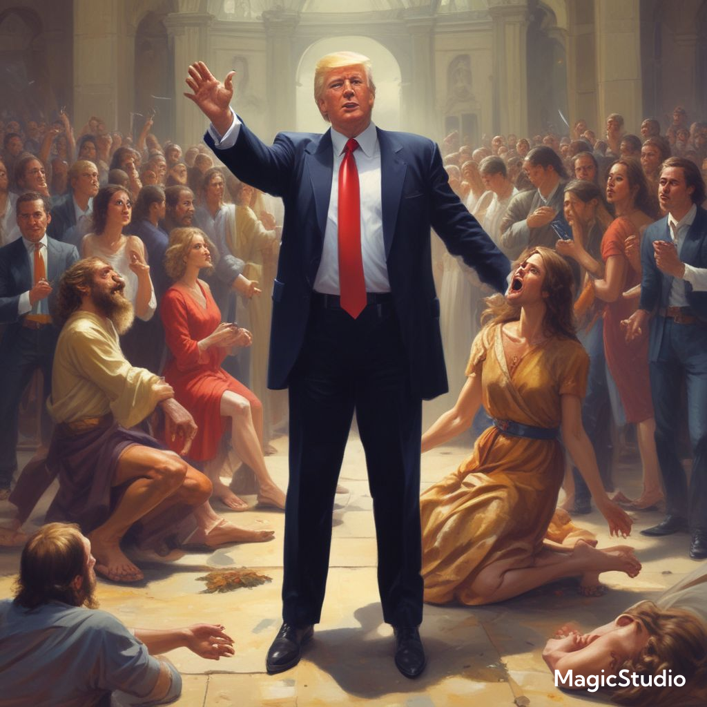 Trump Jesus Blank Meme Template