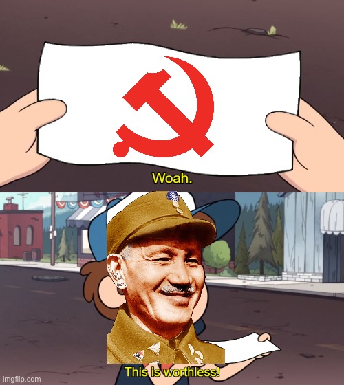 Chiang Kai Shek would be proud of this meme | image tagged in this is worthless,history | made w/ Imgflip meme maker