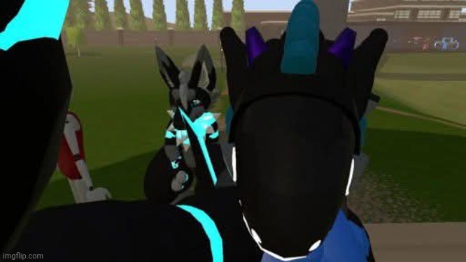 The goobers | image tagged in rec room,furry,protogen | made w/ Imgflip meme maker