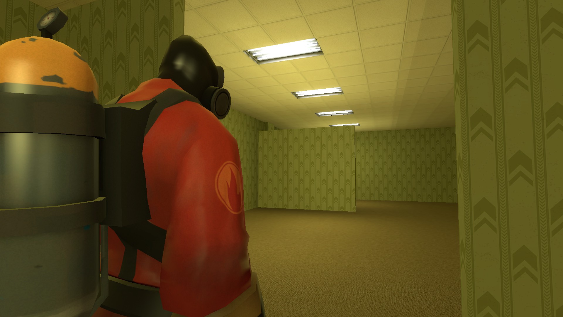 High Quality pyro backrooms Blank Meme Template