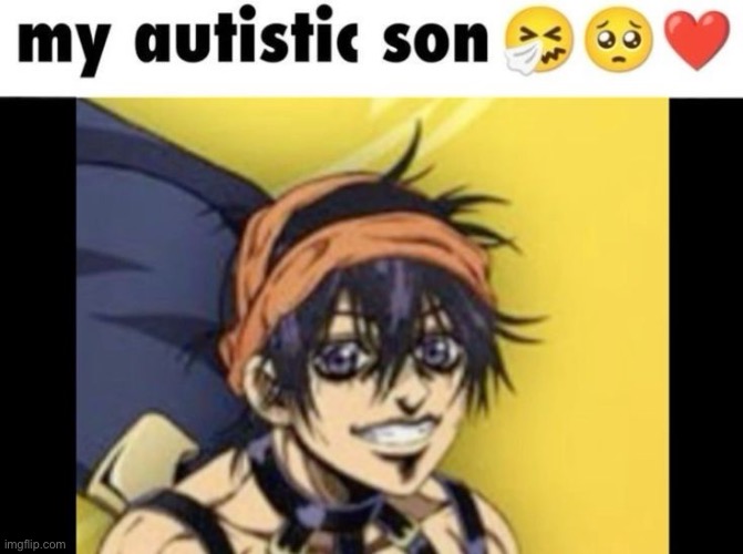 Guys, help. I can’t stop laughing at bitcrushed Narancia | image tagged in jojo's bizarre adventure | made w/ Imgflip meme maker