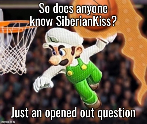 Luigi balling on them Hoes | So does anyone know SiberianKiss? Just an opened out question | image tagged in luigi balling on them hoes | made w/ Imgflip meme maker