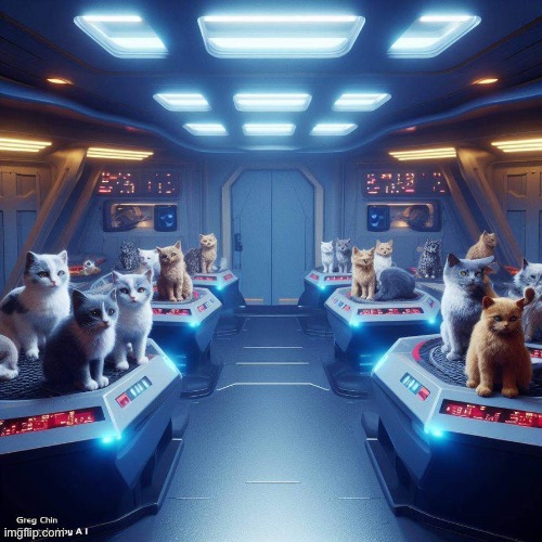 Inside the cat “mother ship”… | made w/ Imgflip meme maker