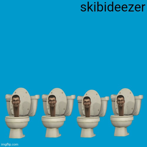 Blank Weezer blue album edit | skibideezer | image tagged in blank weezer blue album edit | made w/ Imgflip meme maker