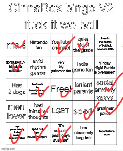 CinnaBox bingo 2 | image tagged in cinnabox bingo 2 | made w/ Imgflip meme maker