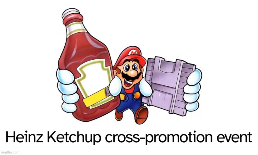 image tagged in mario,ketchup | made w/ Imgflip meme maker