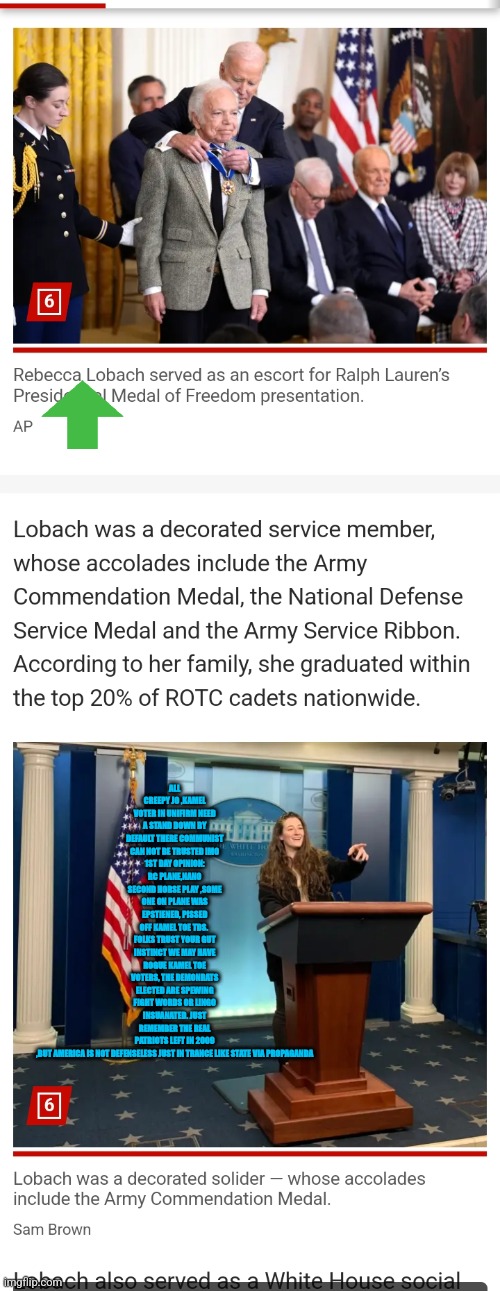 Reader's highgest: Millitary and communist hiding in plain sight.Fire all creepy ,Kamel toe supporters | ALL CREEPY JO ,KAMEL VOTER IN UNIFIRM NEED A STAND DOWN BY DEFAULT THERE COMMUNIST CAN NOT BE TRUSTED IMO
1ST DAY OPINION: RC PLANE,NANO SECOND HORSE PLAY ,SOME ONE ON PLANE WAS EPSTIENED, PISSED OFF KAMEL TOE TDS. 
FOLKS TRUST YOUR GUT INSTINCT WE MAY HAVE ROGUE KAMEL TOE VOTERS, THE DEMONRATS ELECTED ARE SPEWING FIGHT WORDS OR LINGO INSUANATED. JUST REMEMBER THE REAL PATRIOTS LEFT IN 2009 ,BUT AMERICA IS NOT DEFENSELESS JUST IN TRANCE LIKE STATE VIA PROPAGANDA | image tagged in purge,fu,wokepos | made w/ Imgflip meme maker