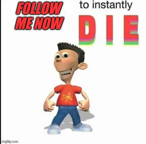 Death is underrated fr. | FOLLOW ME NOW | image tagged in blank to instantly die | made w/ Imgflip meme maker