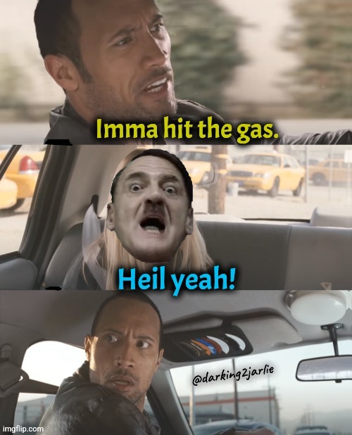 Hitler Approved Meme | image tagged in hitler,memes,the rock driving | made w/ Imgflip meme maker