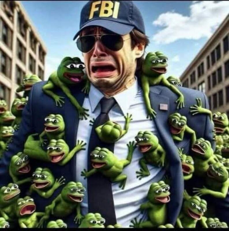 High Quality FBI vs Pepe Blank Meme Template