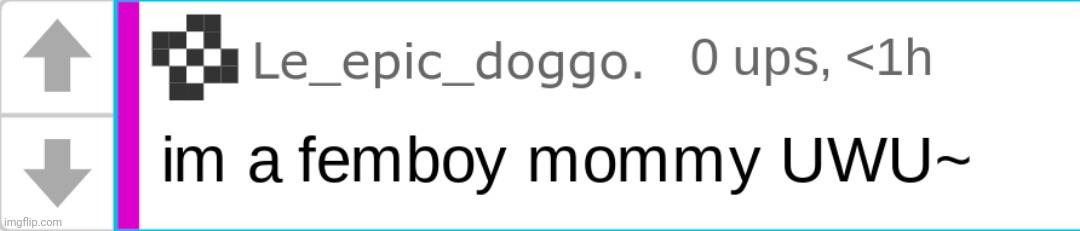 doggo femboy mommy | image tagged in doggo femboy mommy | made w/ Imgflip meme maker