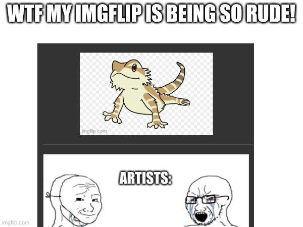 WTF MY IMGFLIP IS BEING SO RUDE! | made w/ Imgflip meme maker