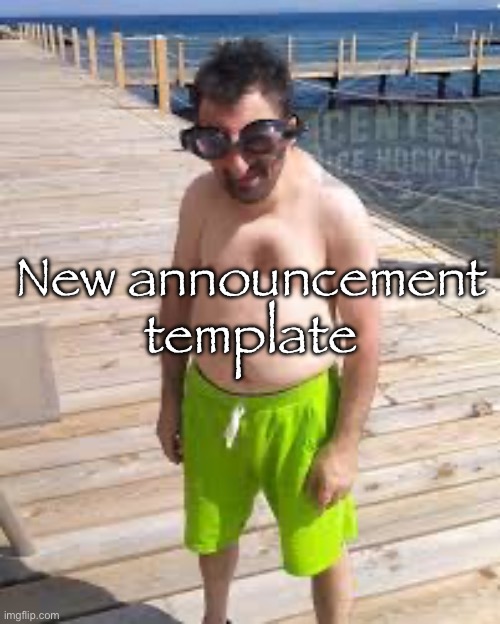 Brad Marchand enjoying the offseason | New announcement template | image tagged in oboegaming announcement thing | made w/ Imgflip meme maker