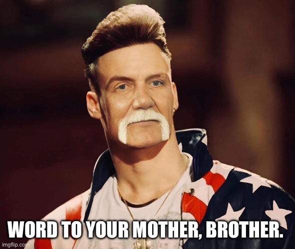 Vanilla ice Hulk Hogan | WORD TO YOUR MOTHER, BROTHER. | image tagged in vanilla ice,hulk hogan,mashup,music,hulk,trust issues | made w/ Imgflip meme maker