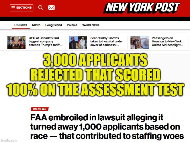 3,000 APPLICANTS REJECTED THAT SCORED 100% ON THE ASSESSMENT TEST | made w/ Imgflip meme maker