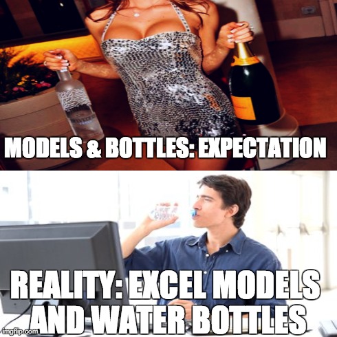 Y U No Meme | MODELS & BOTTLES:
EXPECTATION REALITY: EXCEL MODELS AND WATER BOTTLES | image tagged in memes,y u no | made w/ Imgflip meme maker