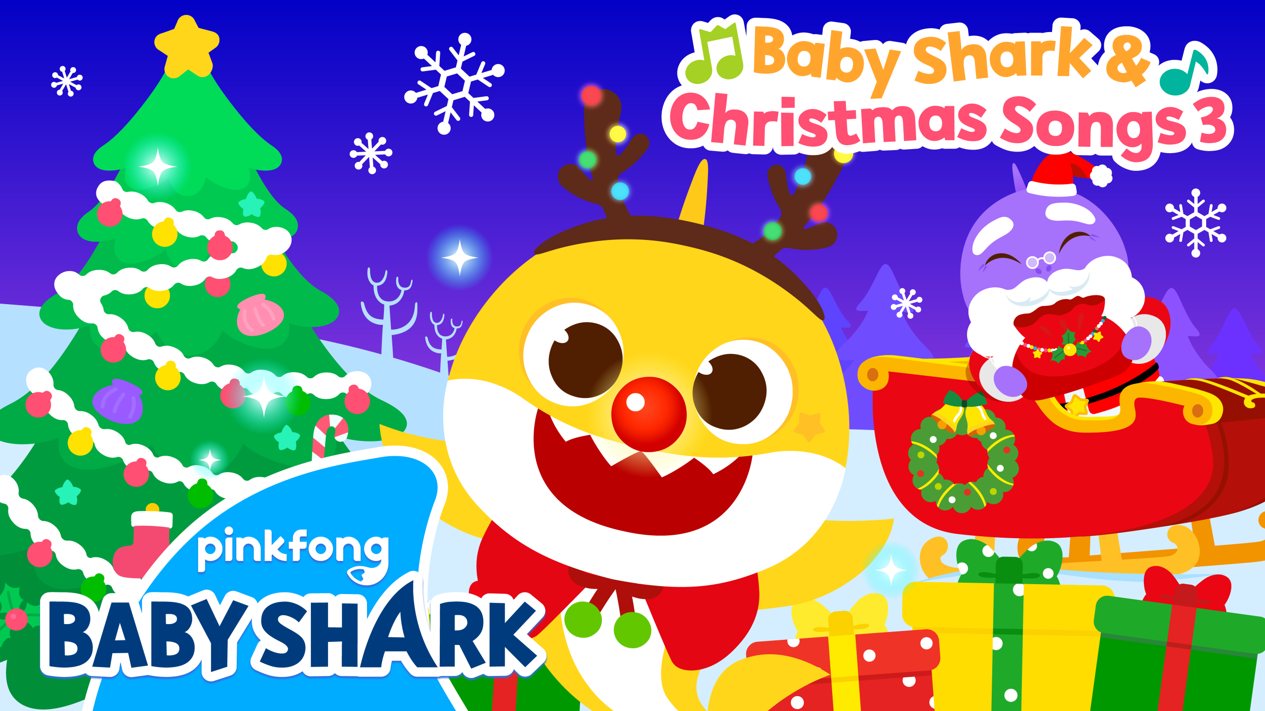 Baby Shark Christmas Blank Meme Template