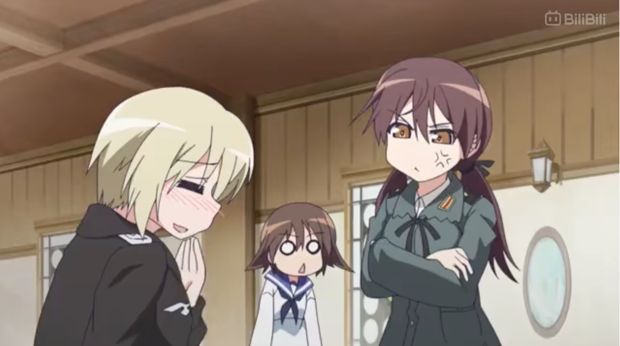 High Quality Hartmann, Barkhorn, and Miyafuji Blank Meme Template