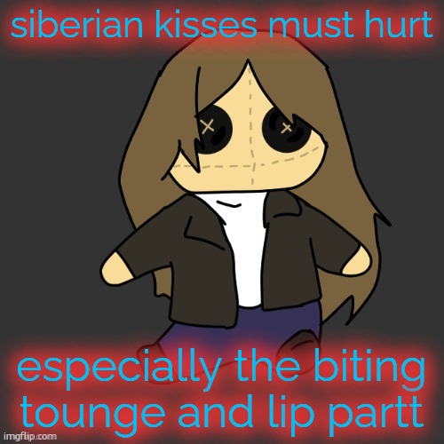 Pixel. plushie (thank u disco) | siberian kisses must hurt; especially the biting tounge and lip partt | image tagged in pixel plushie thank u disco | made w/ Imgflip meme maker