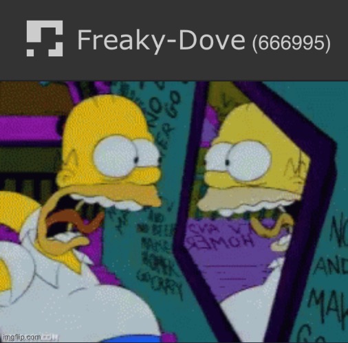 image tagged in homer simpson screaming at himself in mirror | made w/ Imgflip meme maker