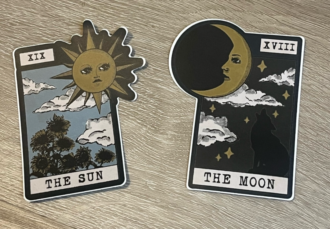 Tarot Stickers. Blank Meme Template