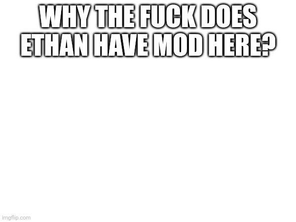 WHY THE FUCK DOES ETHAN HAVE MOD HERE? | made w/ Imgflip meme maker