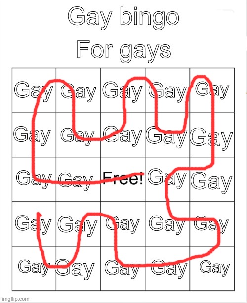 Gay bingo | image tagged in gay bingo | made w/ Imgflip meme maker