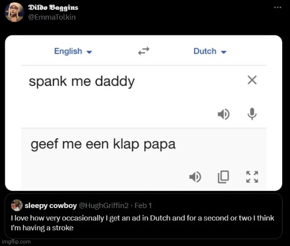 Dutch isn't a real language bro | made w/ Imgflip meme maker