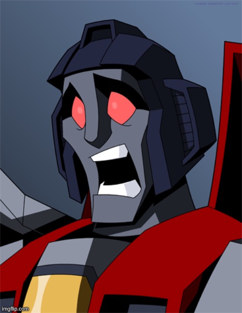 image tagged in screaming starscream | made w/ Imgflip meme maker