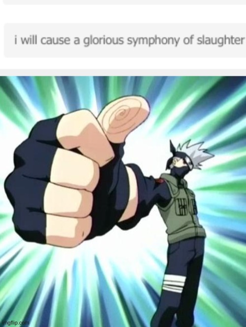 image tagged in thumbs up kakashi | made w/ Imgflip meme maker