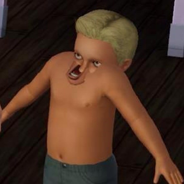 Sims kid Blank Meme Template