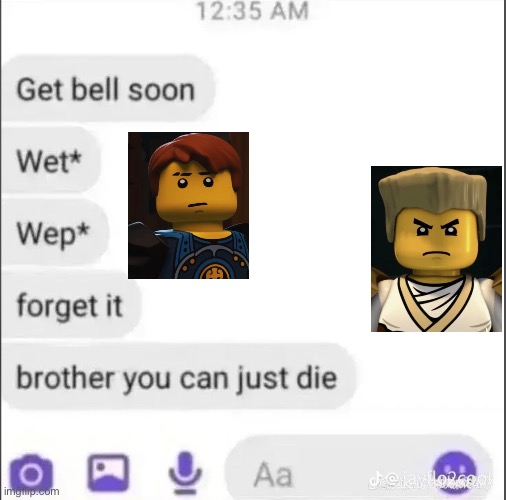 Zane and Jay | image tagged in ninjago | made w/ Imgflip meme maker