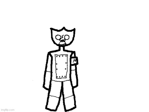 Was asked to draw Modbot but unobstructed by 32 bit to train Modbot on its appearance (cool) | made w/ Imgflip meme maker
