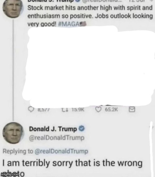 High Quality Trump wrong photo Blank Meme Template