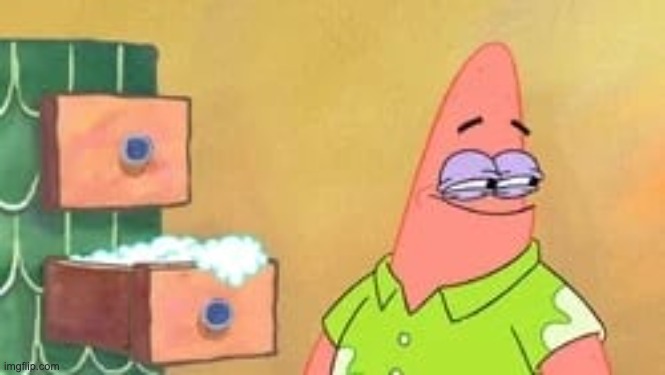 me when alt | image tagged in spongebob,patrick star | made w/ Imgflip meme maker