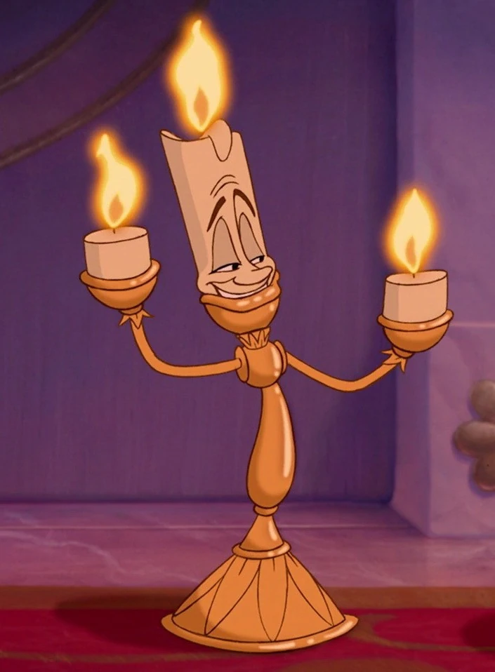 Lumiere Beauty and Beast Blank Meme Template